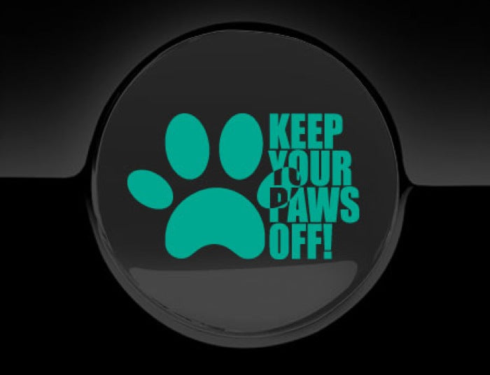 Keep Your Paws Off Fuel Cap Cover Car Sticker