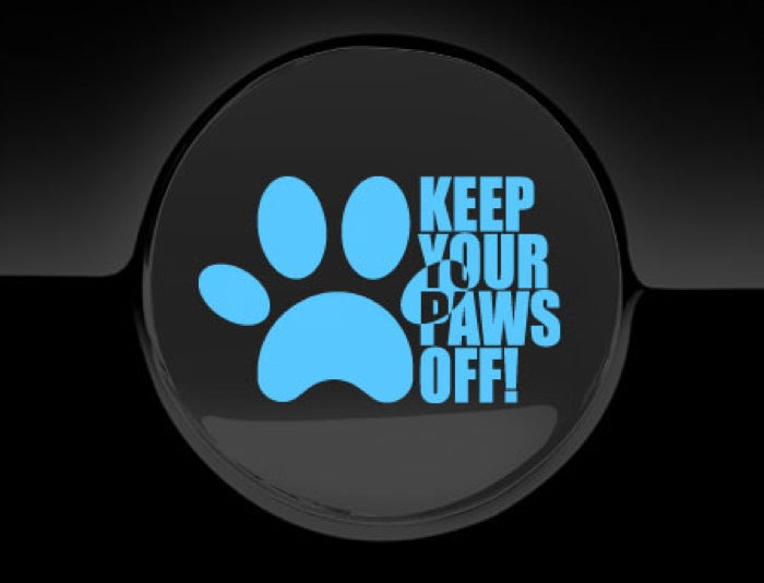 Keep Your Paws Off Fuel Cap Cover Car Sticker