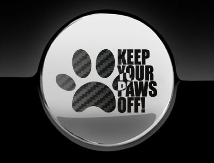 Keep Your Paws Off Fuel Cap Cover Car Sticker