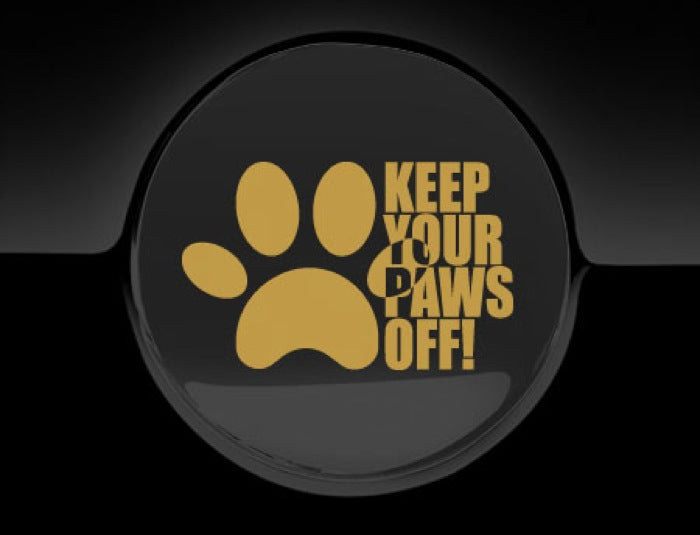 Keep Your Paws Off Fuel Cap Cover Car Sticker