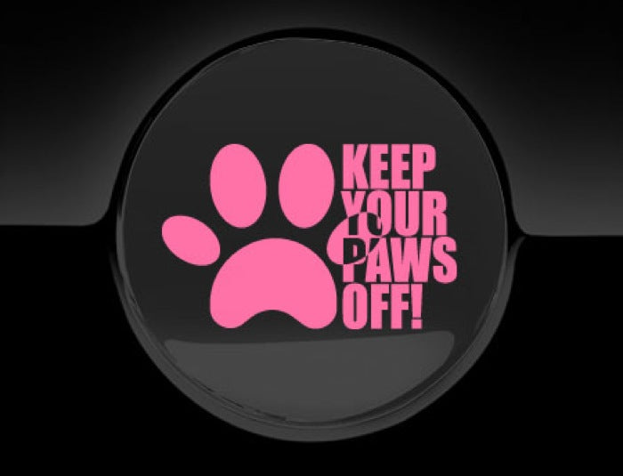 Keep Your Paws Off Fuel Cap Cover Car Sticker