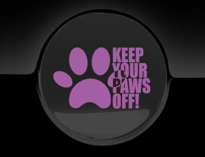 Keep Your Paws Off Fuel Cap Cover Car Sticker
