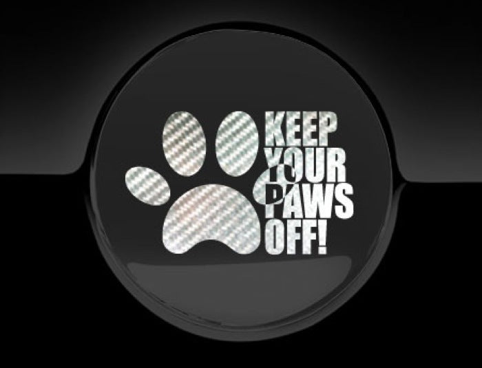 Keep Your Paws Off Fuel Cap Cover Car Sticker