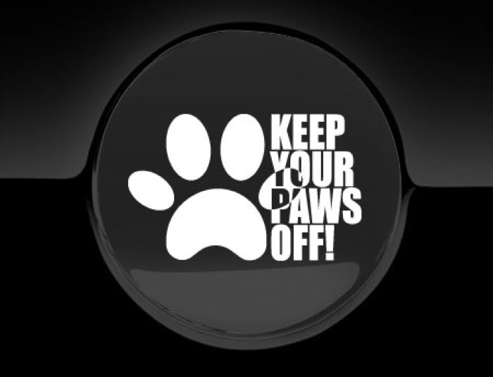 Keep Your Paws Off Fuel Cap Cover Car Sticker