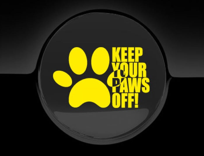 Keep Your Paws Off Fuel Cap Cover Car Sticker